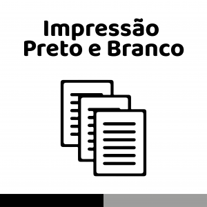 Impressão Sulfite 75gr A4 (21x29,7cm) 1X0 ( PRETO E BRANCO 1 lado ) LASER  