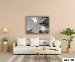 Quadro Para Sala Decorativo - 30x40cm \"Avião na Cidade\"