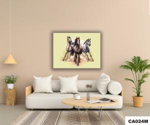 Quadro Para Sala Decorativo - 30x40cm \"Cavalo a Galope\"