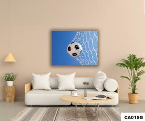 Quadro Para Sala Decorativo - 90x70cm \"Bola na Rede\"