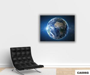 Quadro Para Sala Decorativo - 90x70cm \"Planeta Terra\"